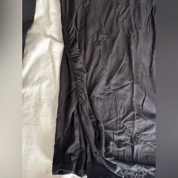 Hello Miz Maternity Round Neck Ruched Long Sleeve Shirt - Medium - Picture 10 of 10